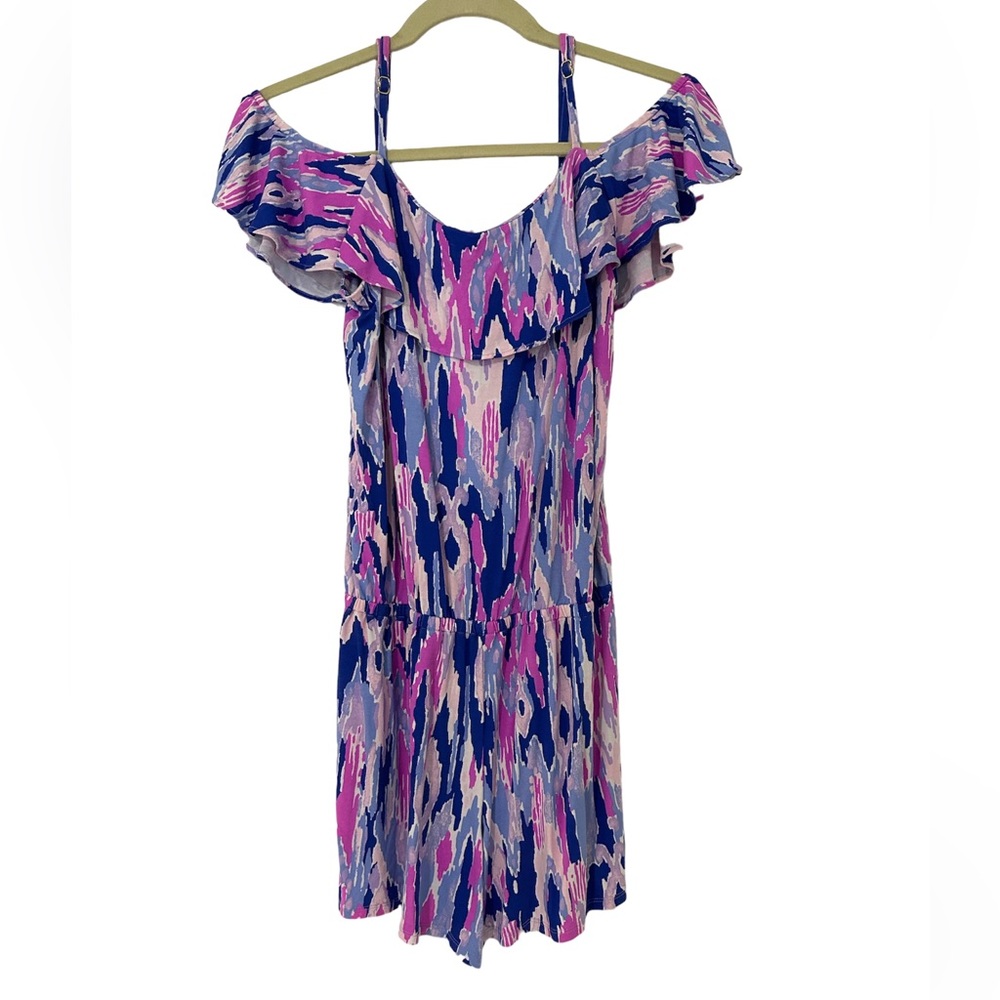 Lilly Pulitzer Klea Off the Shoulder Romper - Picture 3 of 6